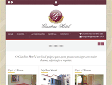 Tablet Screenshot of hotelgiardino.com.br